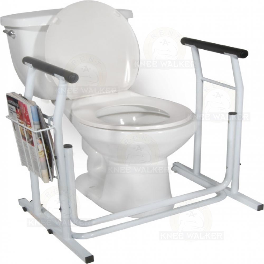 Toilet Support Rails, 300lbs Free-Standing RTL12079 : Rent A Knee Walker
