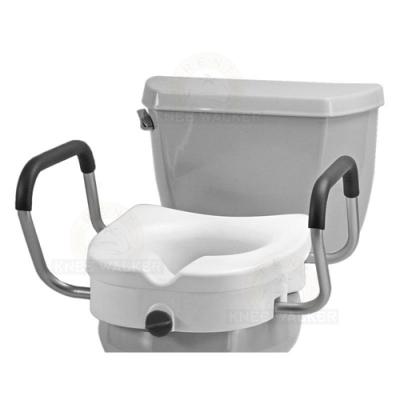 Raised Toilet Seat with Lock, Arms 300lbs large photo 1