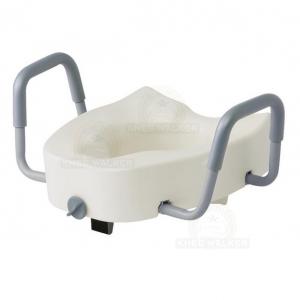 Thumbnail image of Raised Toilet Seat with Lock and Arms 400 lb Elongated