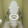 Raised Toilet Seat with Lock, Arms 300lbs, Elongated thumbnail photo 1