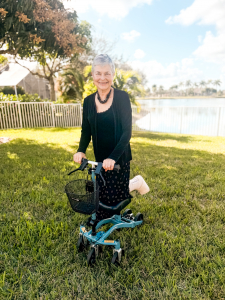  using a Swivelmate Knee Walker from Pembroke Pines Florida February 2025