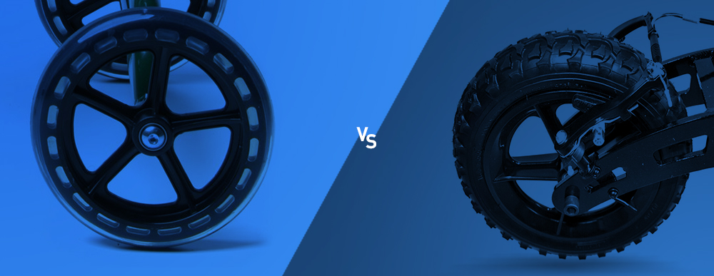 Solid Tires VS. Air-Filled Tires Large Image